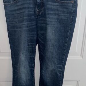 Lucky Brand Lolita Crop Jeans Women’s Size 4/27 Dark Wash Mid Rise Stretch Demim